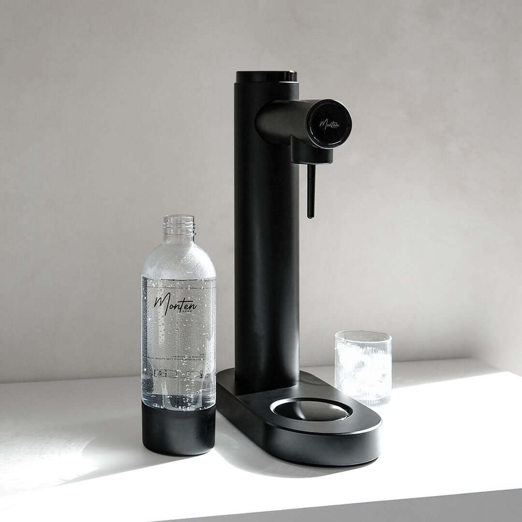 Matte Black Soda Maker Machine Monten Soda Sparkling Water Maker