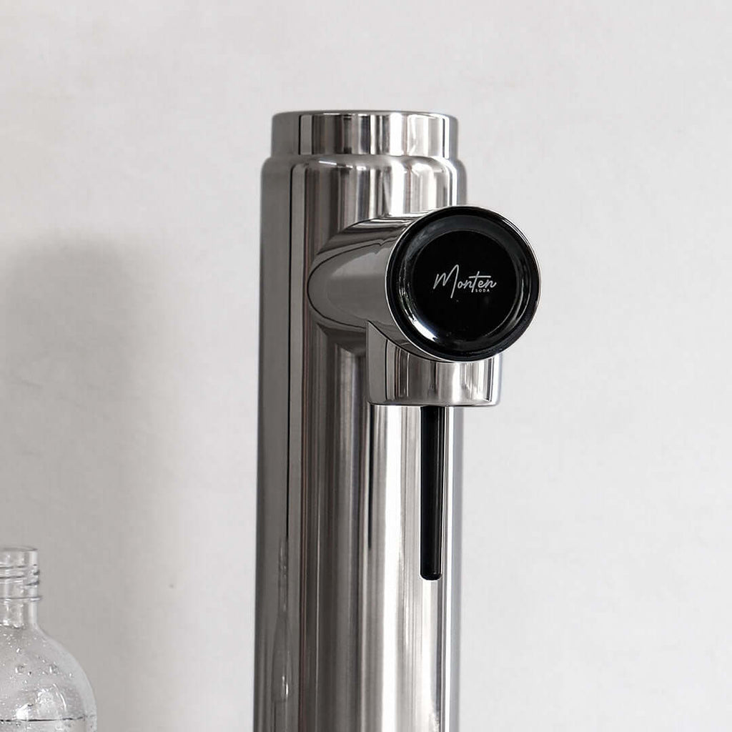 Polished Steel Soda Maker Machine Monten Soda Sparkling Water Maker
