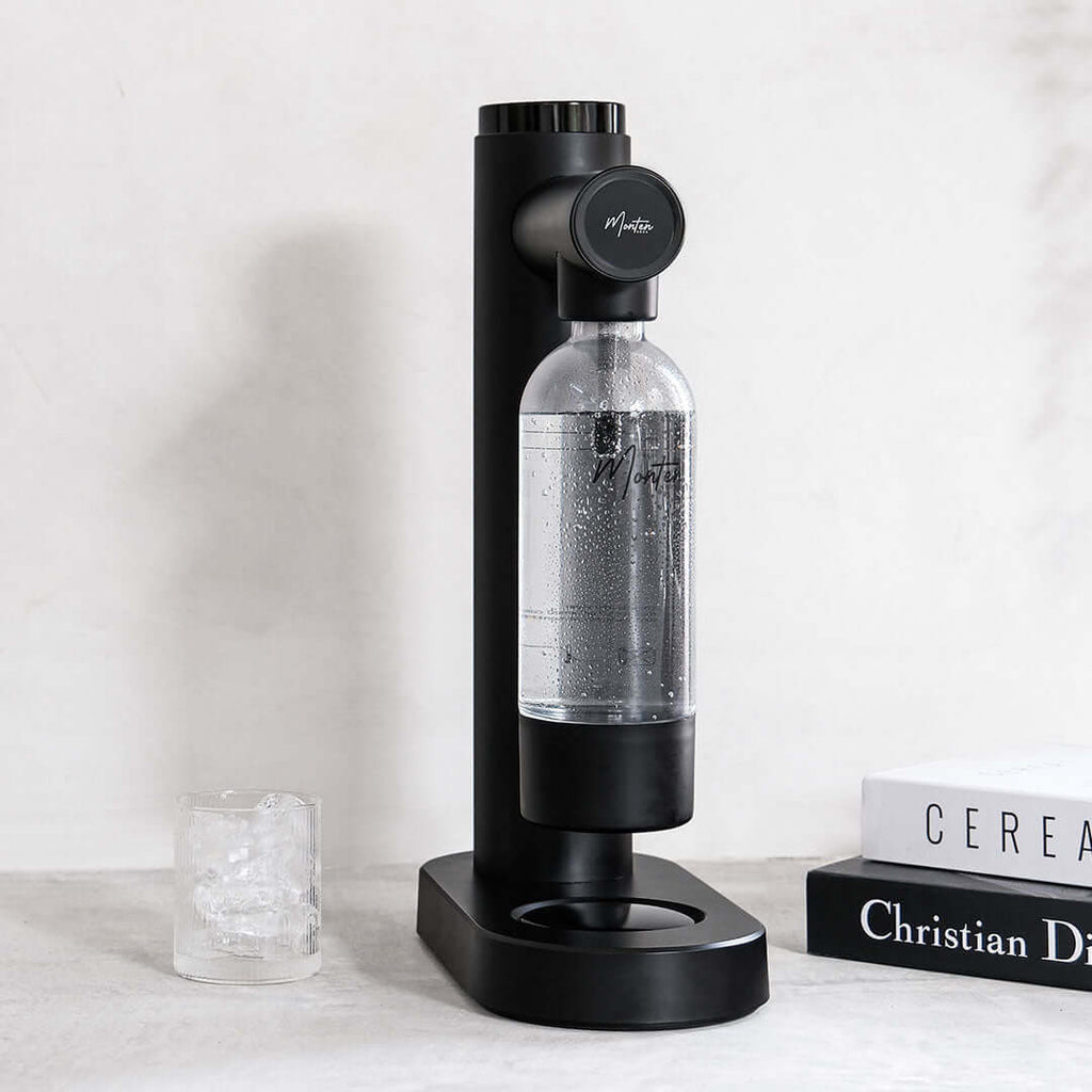Matte Black Soda Maker Machine | Monten Soda Sparkling Water Maker