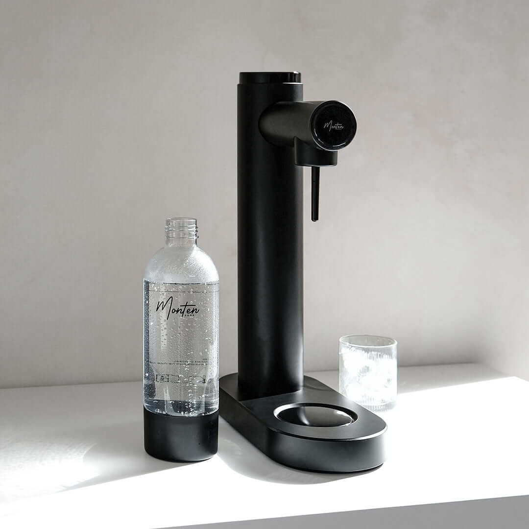 Matte Black Soda Maker Machine | Monten Soda Sparkling Water Maker